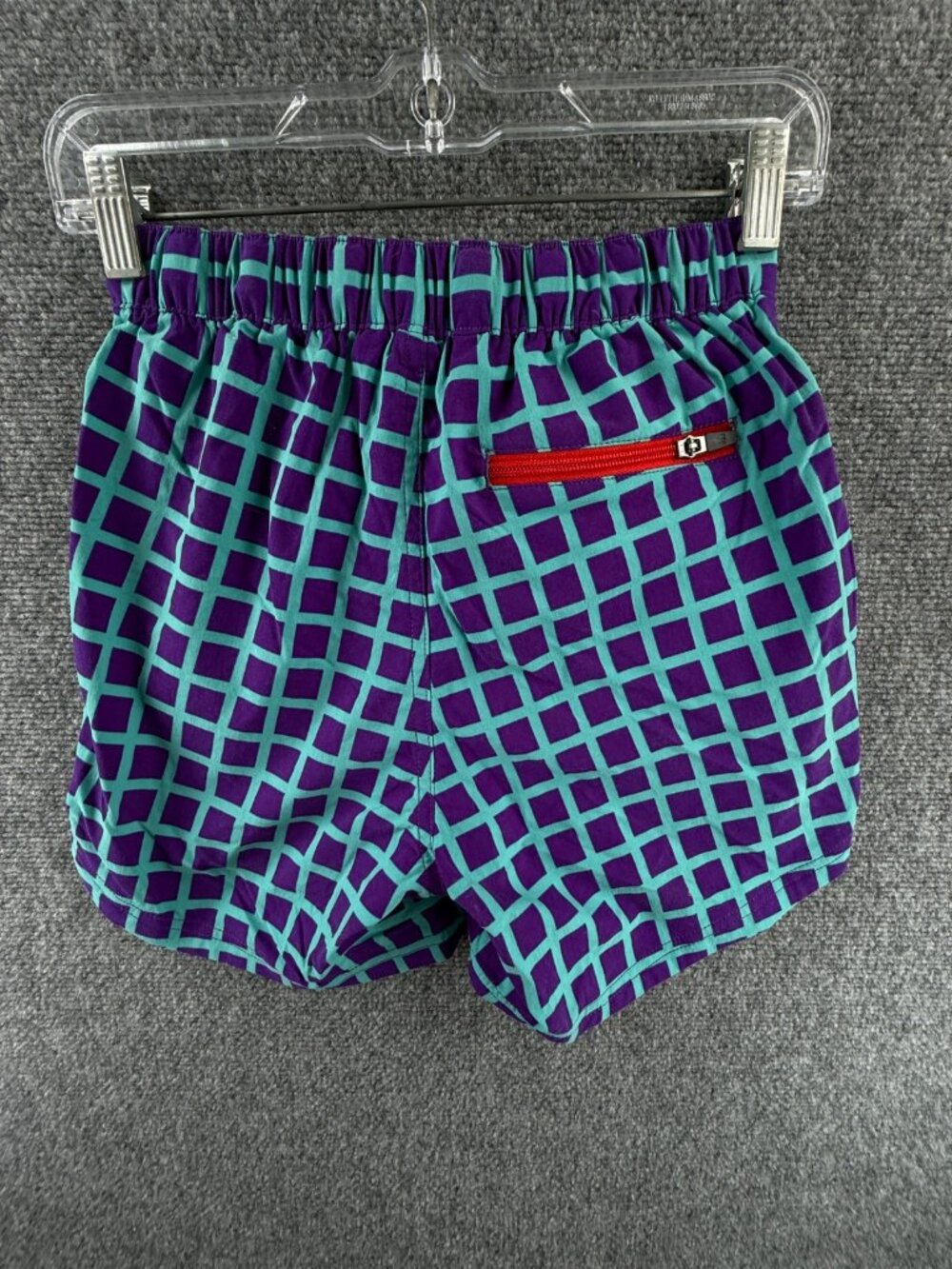 Topo Designs Purple Blue Geometric Shorts Belted XS Women Nylon Stretch Adult - Picture 8 of 14